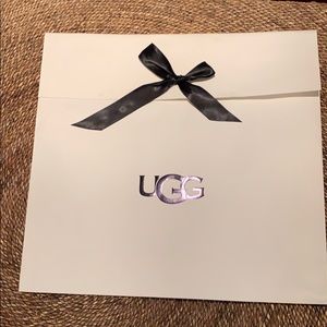 Large Black and White Ugg Gift Bag